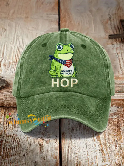 Frog Resist No Hope Without Hop Hat Green / ONE