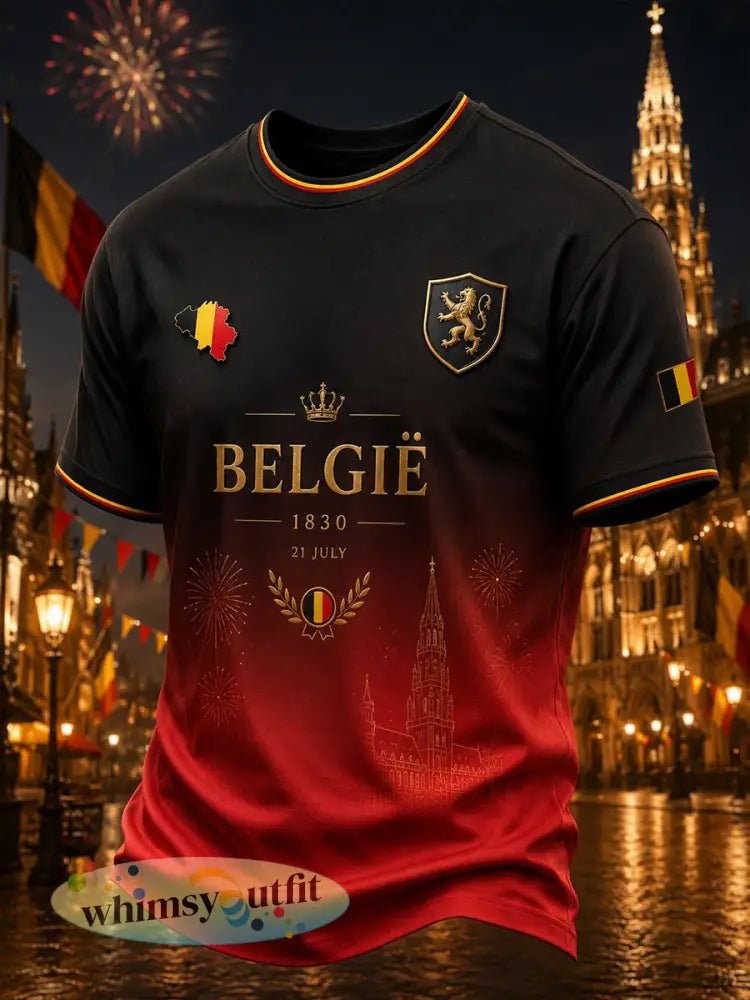 Gepersonaliseerd t-shirt met korte mouwen voor de Nationale Dag van de Mannen - A / S