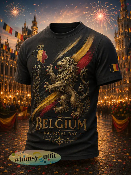 Gepersonaliseerd t-shirt met korte mouwen voor de Nationale Dag van de Mannen - A / S