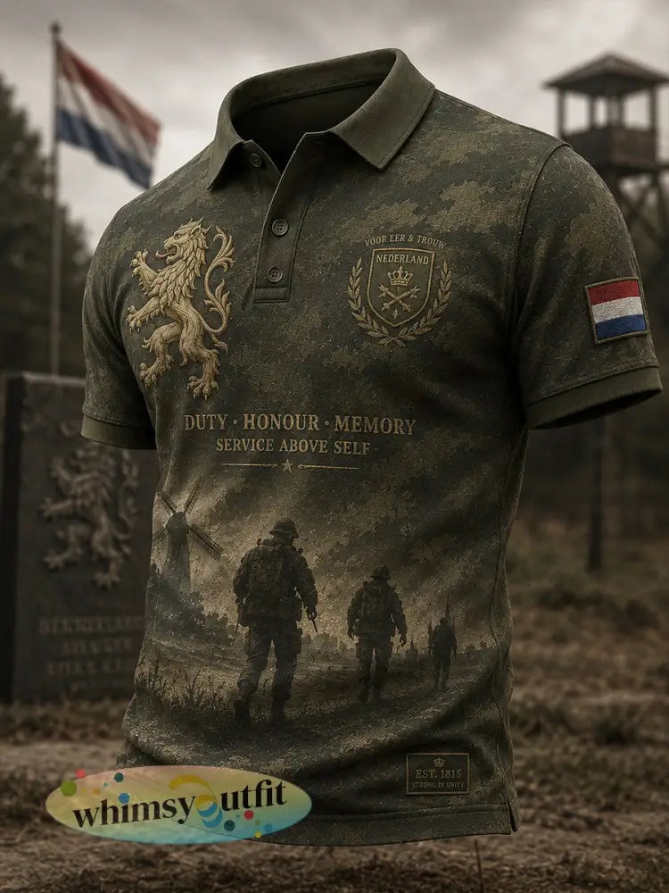 Gesneden cargobroek voor heren met vintage militaire print - A / S