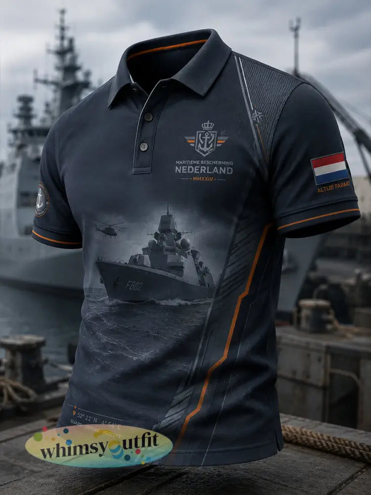 Gesneden cargobroek voor heren met vintage militaire print - A / S