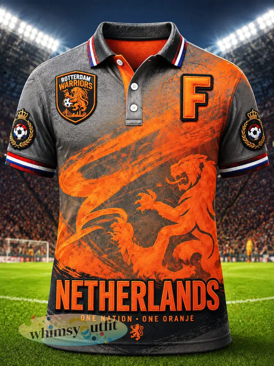 Grijs Feyenoord-voetbalclubpoloshirt voor heren met opdruk casual stijl - Grijs / S
