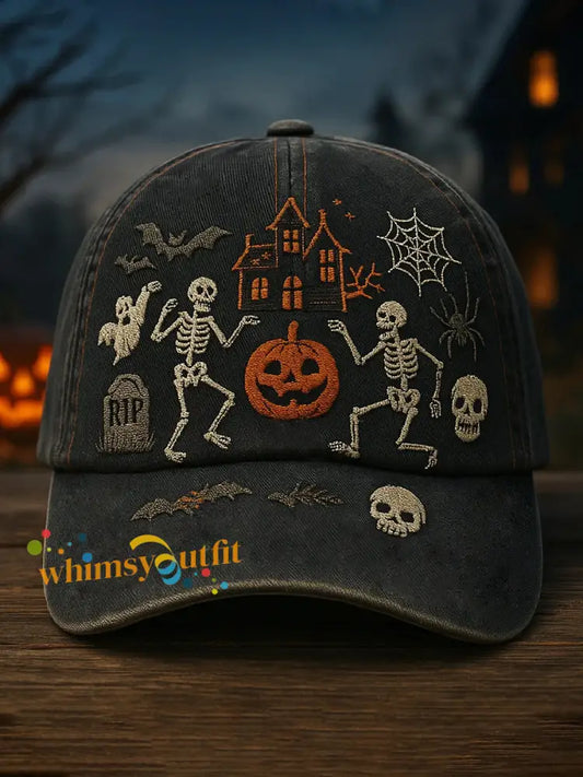 Halloween Printed Casual Unisex Hat As picture / S