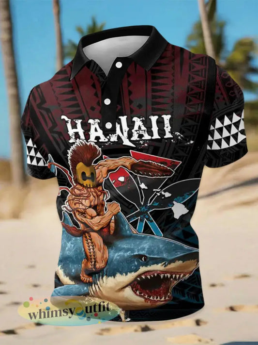 Hawaii Ikaika Warrior Helm Shirt voor heren - als foto / S