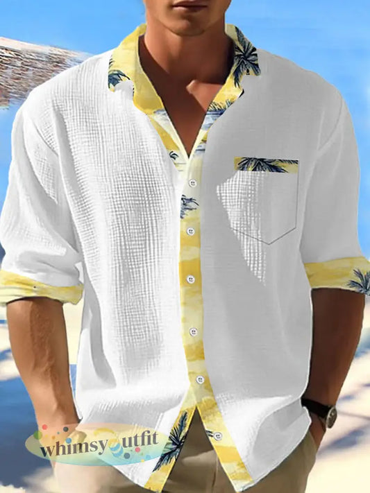 Hawaiiaanse strandshirts voor heren - Wit / S