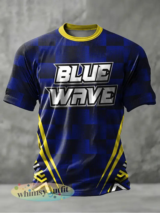Heren Curaçao voetbalprint casual t-shirt - als foto / S
