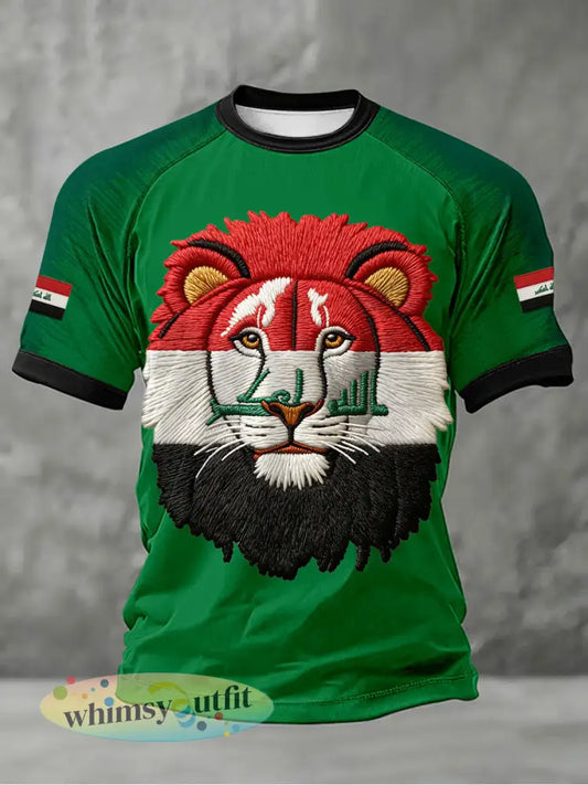 Heren Irak voetbal T-shirts - Groen / S