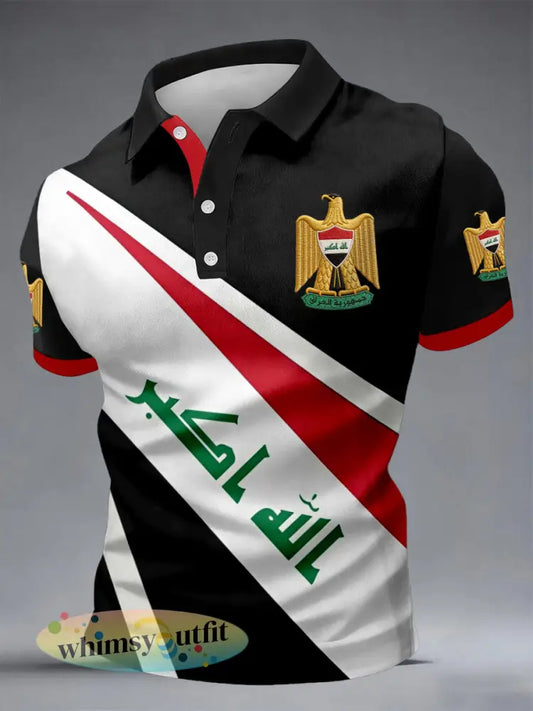 Heren Irak voetbalshirts - Zwart / S