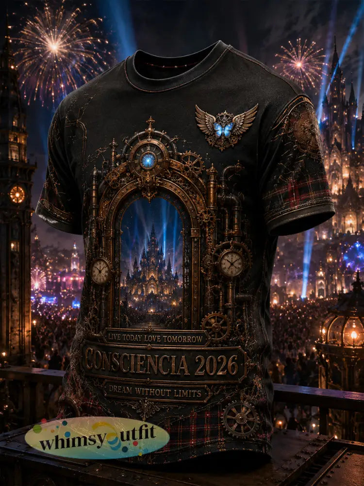 Heren Muziek Festival Print T-shirt met korte mouwen - A / S