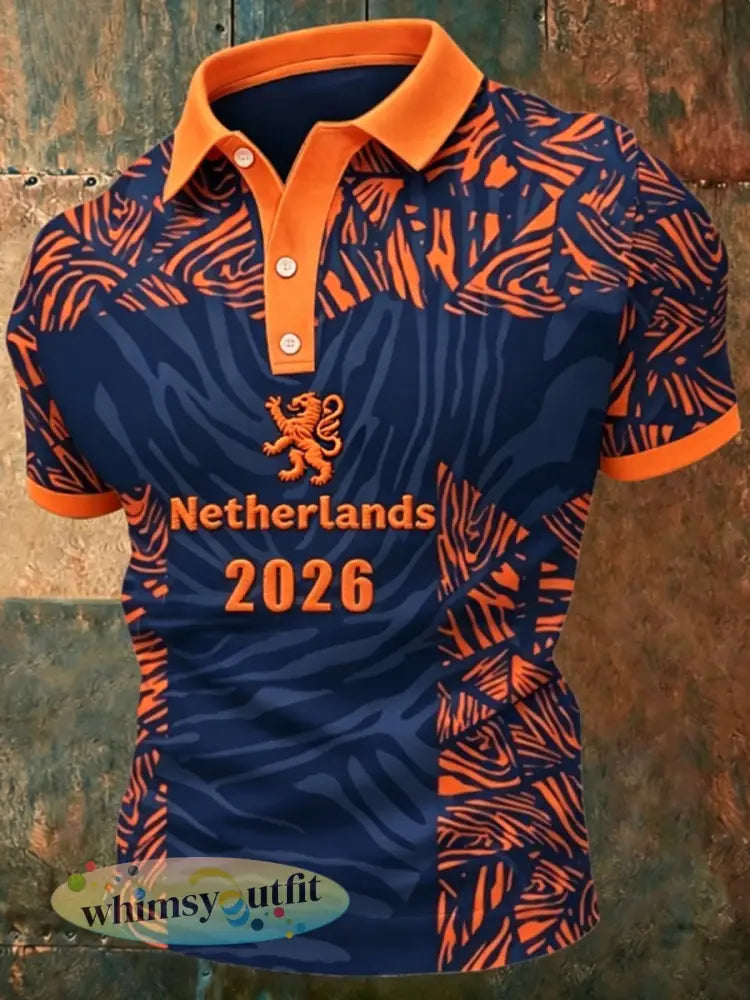 Heren NEDERLAND 2026 voetbalpolo - Sinaasappel / S