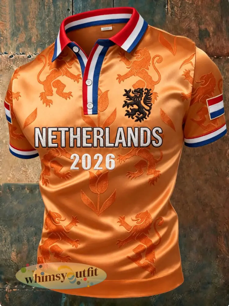 Heren NEDERLAND 2026 voetbalpolo - Sinaasappel / S