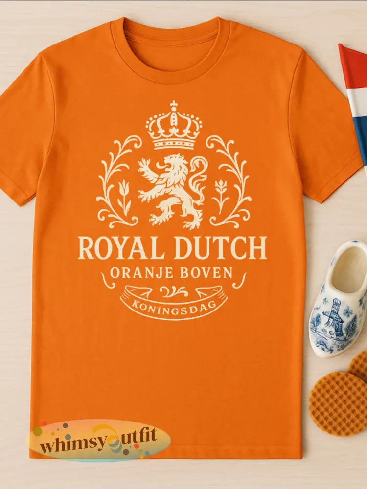 Heren Nederlandse Koningsdag Thema T-shirt - A / S