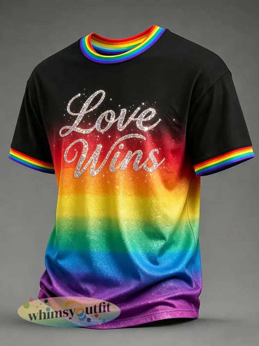 Heren Pride Month Gedrukt Casual T-shirt - als foto / S