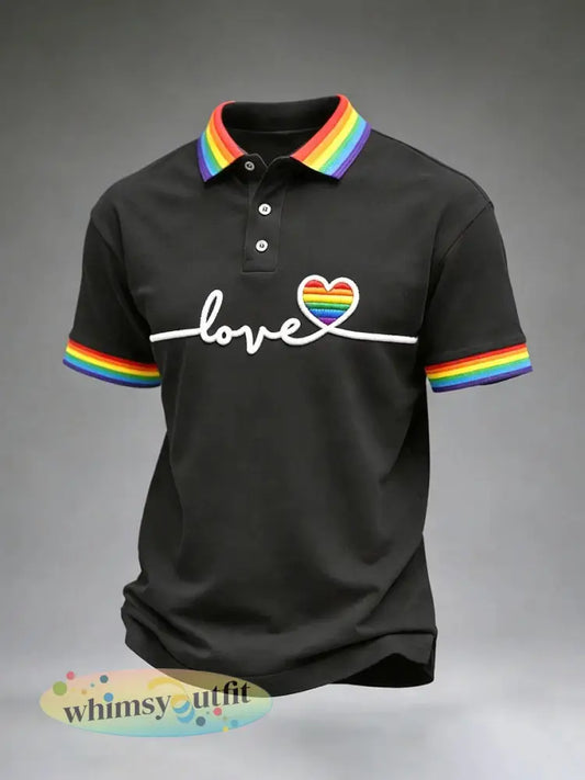 Heren Pride Month print korte mouwen - als foto / S