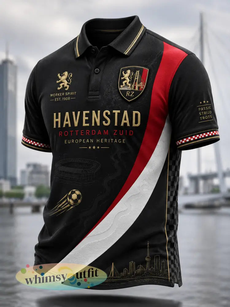 Heren Feyenoord Shirt met Korte Mouwen - A / S