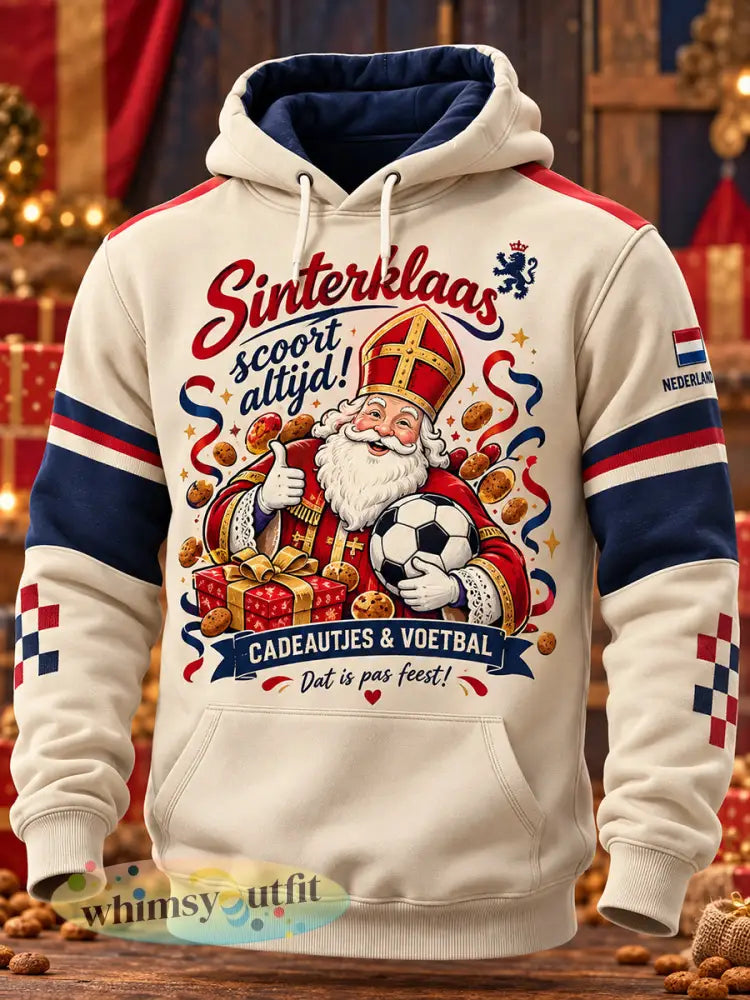 Heren St. Nicholas Day met een thema hoodie met grafische print - A / S