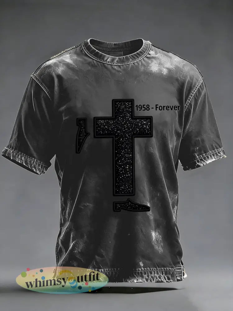 Heren T-shirt geïnspireerd door popmuziek - als foto / S