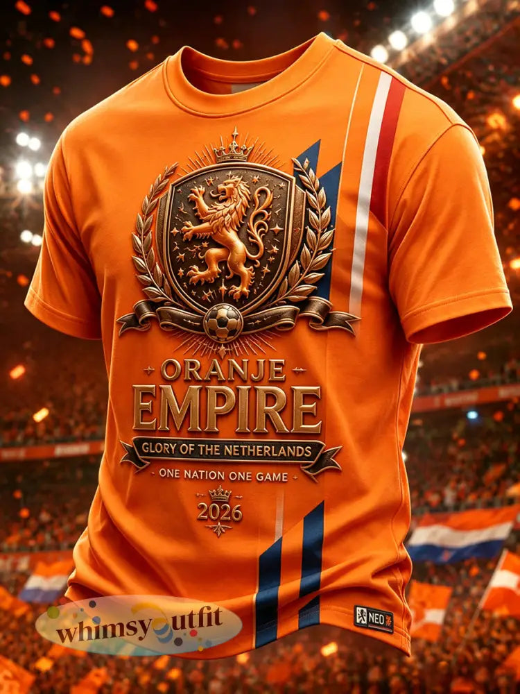 Heren-T-shirt met korte mouwen en print van een leeuw en een voetbal - A / S