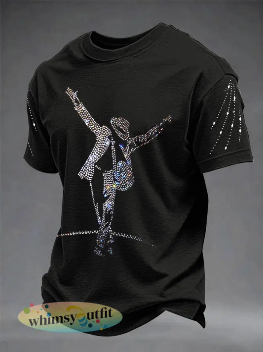 Heren T-shirt met korte mouwen - Zwart / S