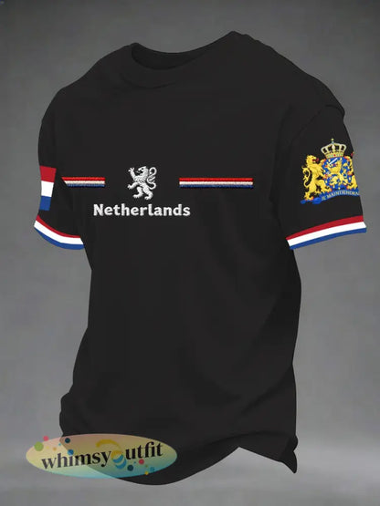 Heren t-shirt met korte mouwen - Zwart / S