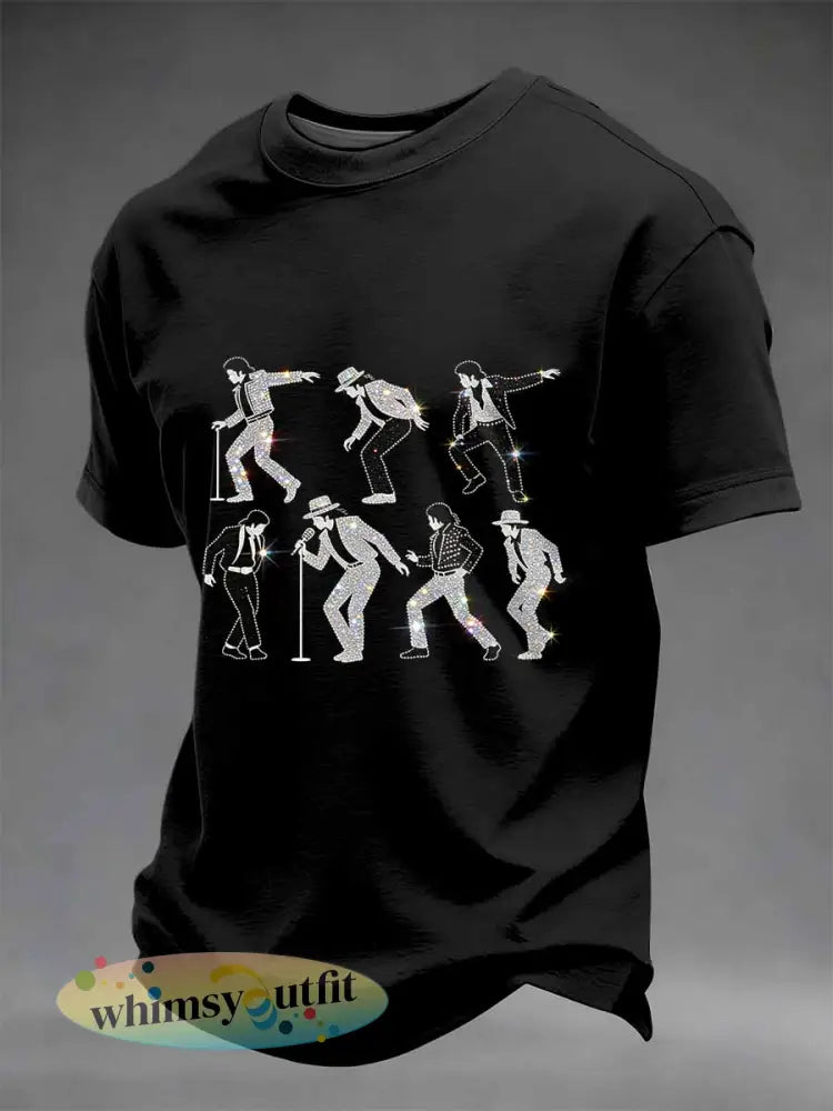 Heren vintage herdenkings-T-shirt met print van de - als foto / S