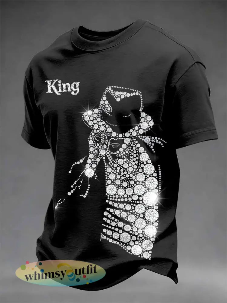 Heren vintage herdenkings-T-shirt met print van de - als foto / S