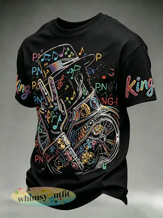 Heren vintage herdenkings-T-shirt met print van de - als foto / S