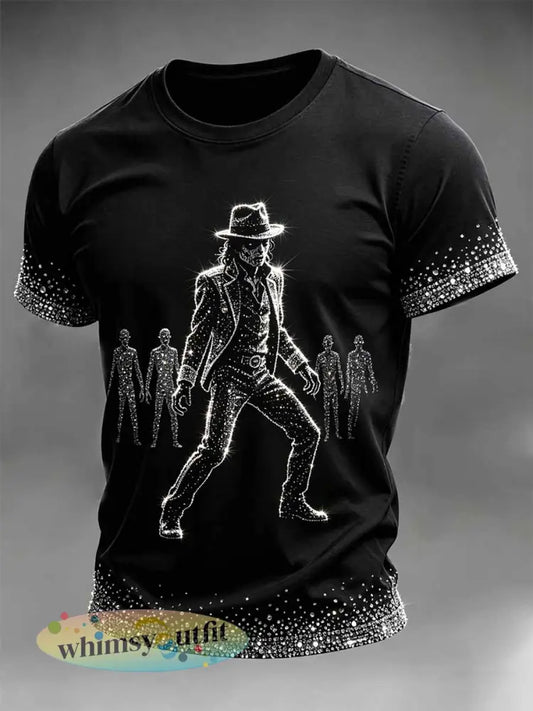 Heren vintage herdenkings-T-shirt met print van de - als foto / S