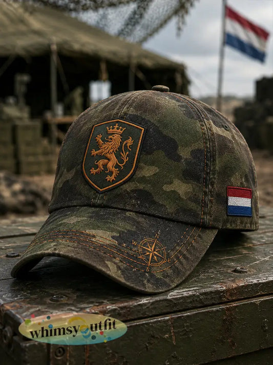 Herenhoed met militaire print - A / ÉÉN