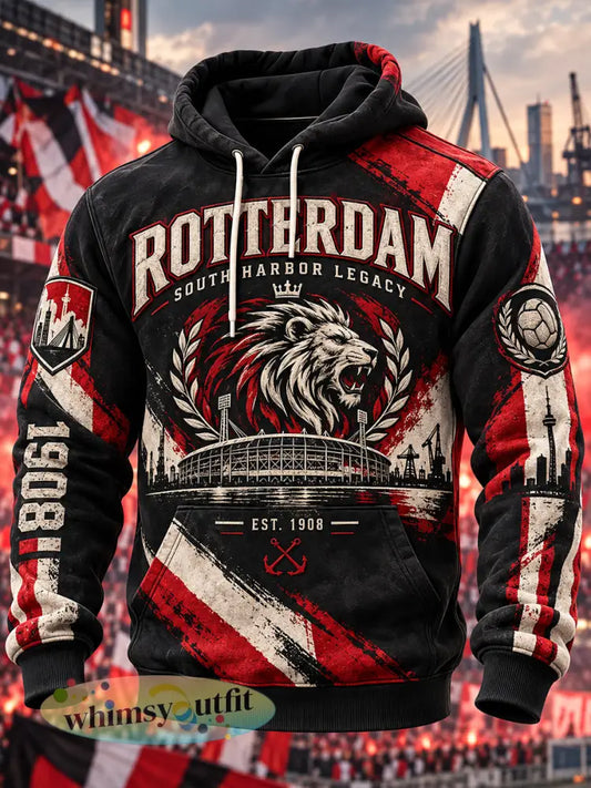 Herenhoodie met grafische print geïnspireerd op urban voetbal - A / S
