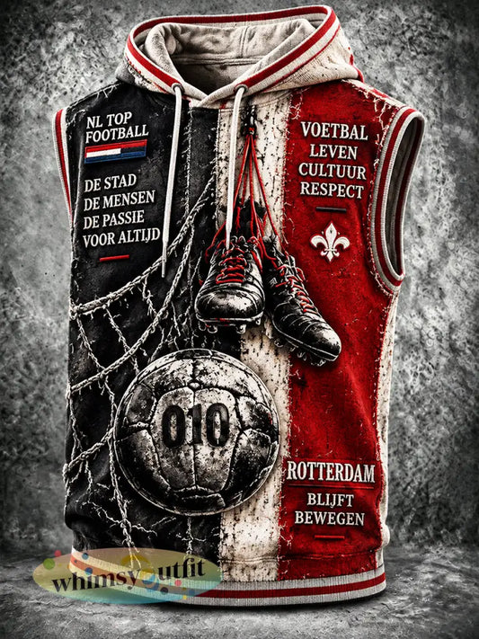 Herenhoodie met voetbalprint van Feyenoord casual en stijlvol - Veelkleurig / S