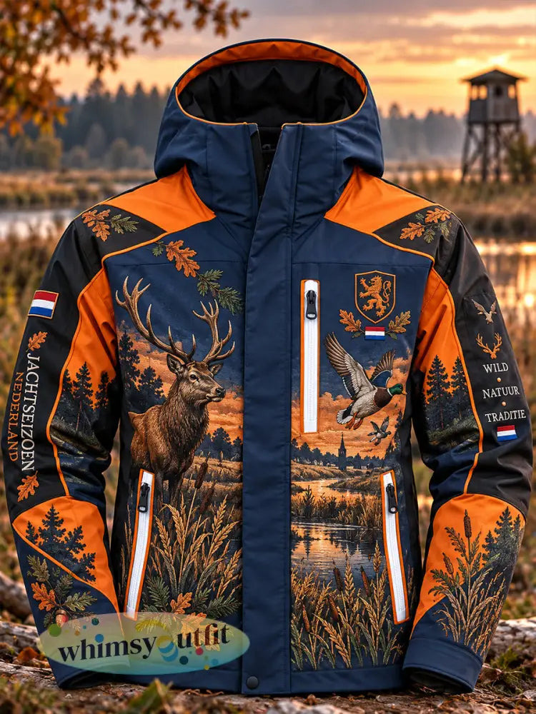 Herenjack met grafische print ter herdenking van het jachtseizoen - A / S
