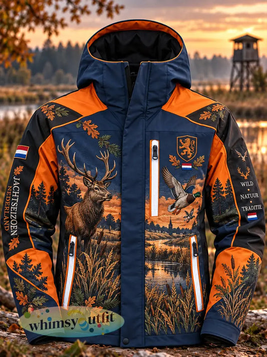 Herenjack met grafische print ter herdenking van het jachtseizoen - A / S