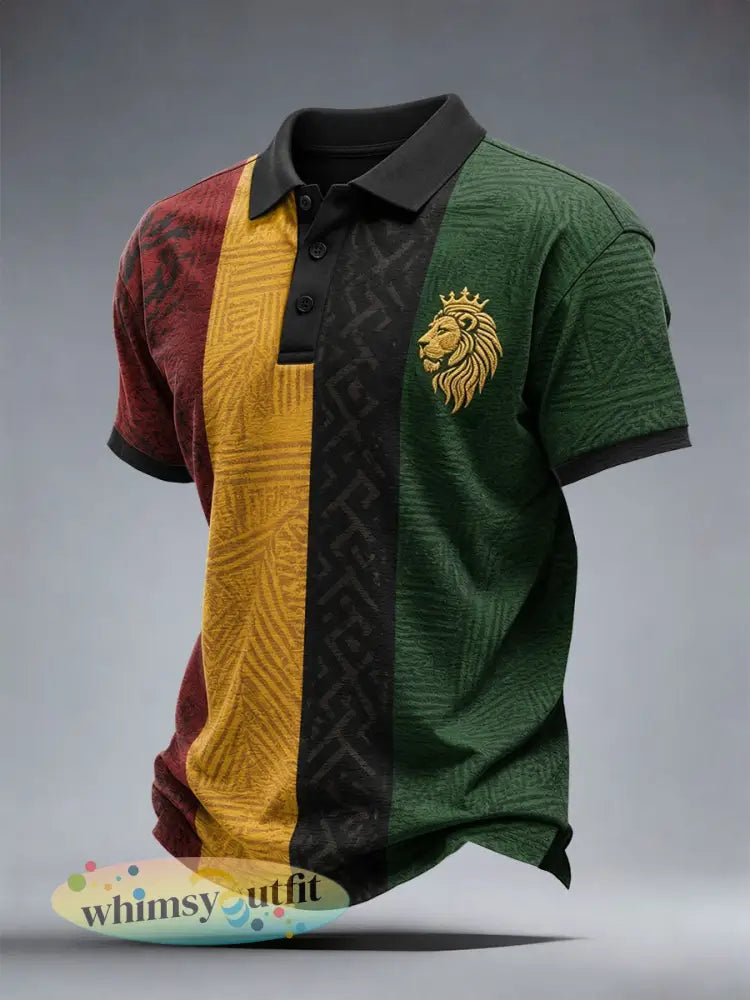 Herenreggaepoloshirt - als foto / S