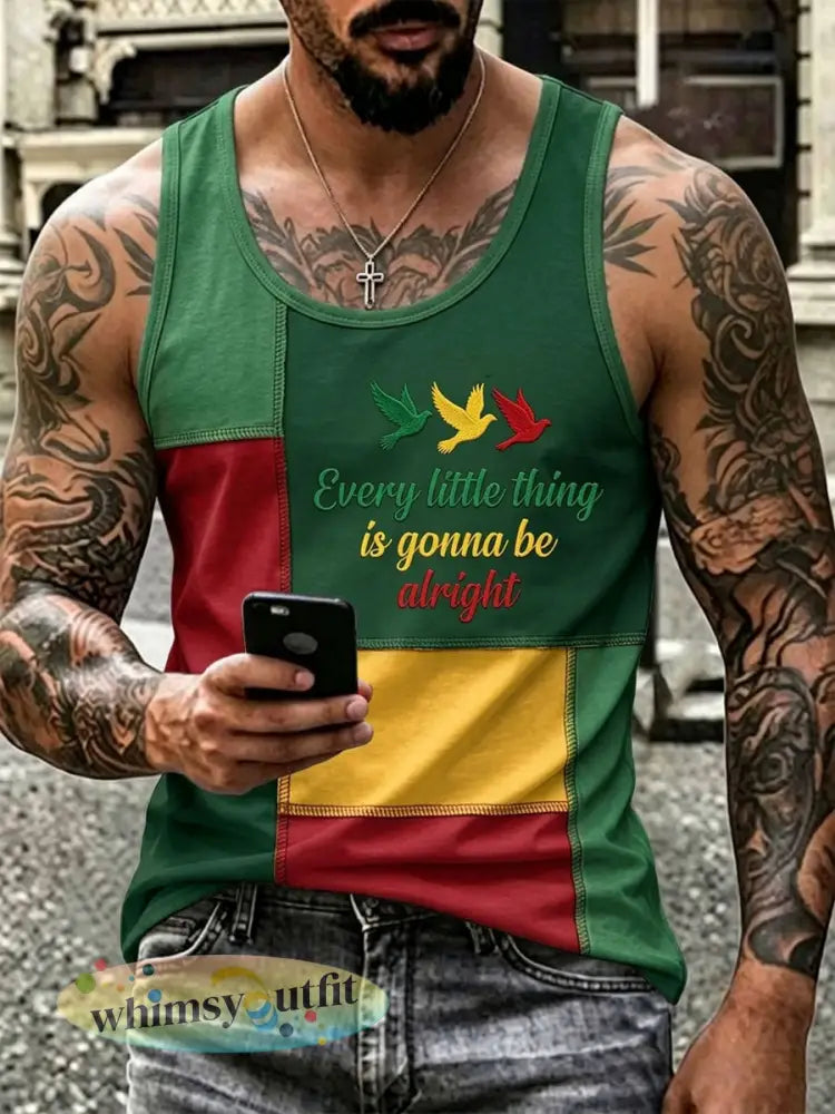 Herenreggaetanktop - als foto / S