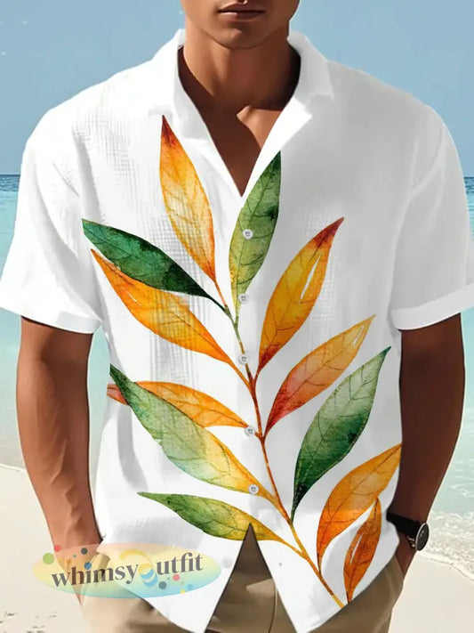Herenresortshirt - Wit / S