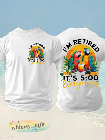 Imitatie katoenen T-shirt met korte mouwen voor heren - wit / S
