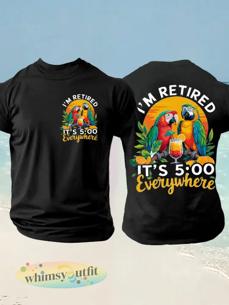Imitatie katoenen T-shirt met korte mouwen voor heren - zwart / S
