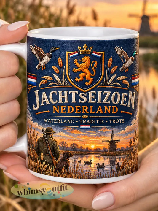Jachtseizoen herdenkingsmok met grafische afbeelding - A / ÉÉN