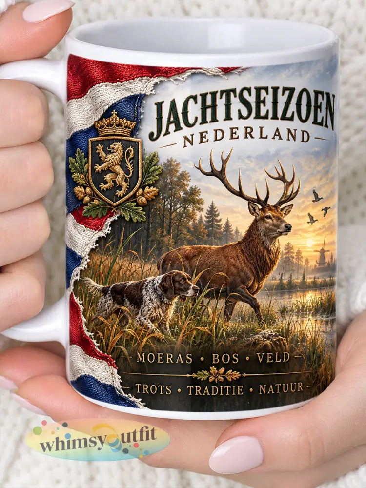 Jachtseizoen herdenkingsmok met grafische afbeelding - A / ÉÉN