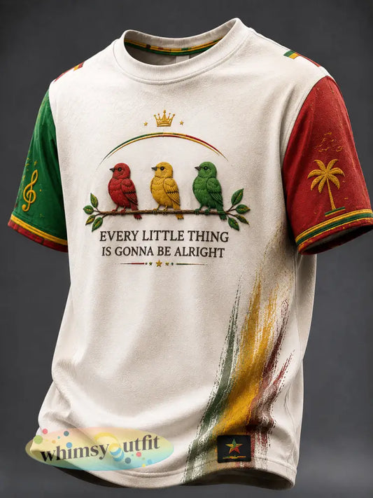 Klassiek casual T-shirt voor Retro Reggae-fans - als foto / S