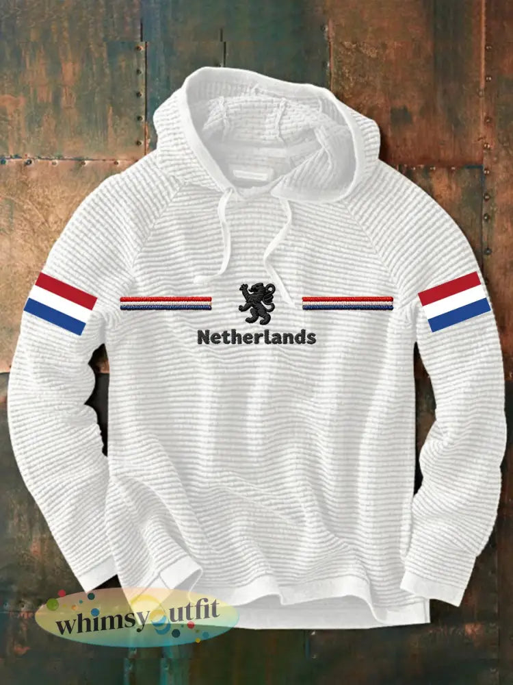 Koningsdag Hoodie voor heren - Wit / S