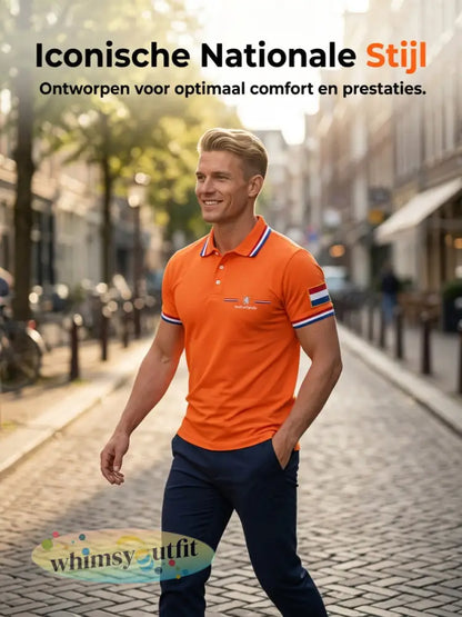 Koningsdag poloshirt voor heren