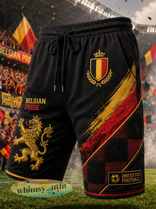 Korte broeken met voetbalprint voor heren - A / S