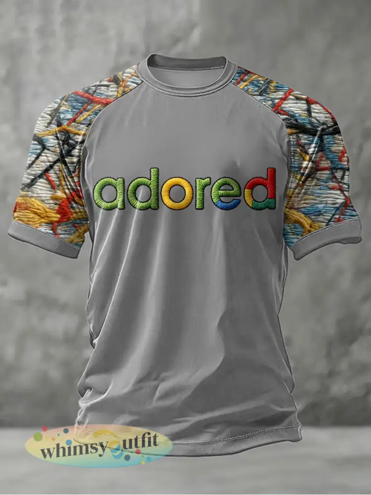 Lemon Roses Muziekliefhebbers heren T-shirt met korte mouwen - Grijs / S