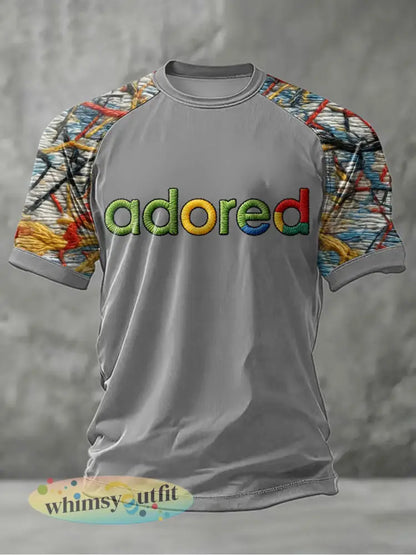 Lemon Roses Muziekliefhebbers heren T-shirt met korte mouwen - Grijs / S