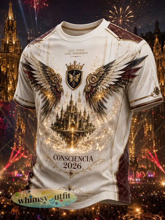 Mannen Muziekfestival Print T-shirt met korte mouwen - A / S