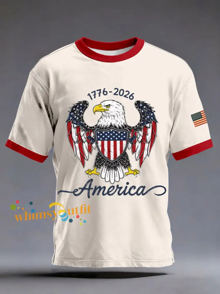 Men’s 1776-2026 America T-Shirts Apricot / S