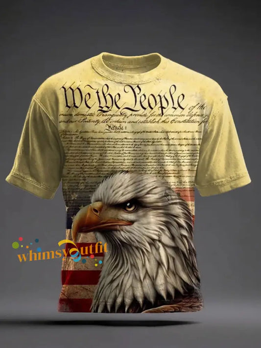 Men’s 250th Anniversary Printed Casual T-Shirt As picture / S