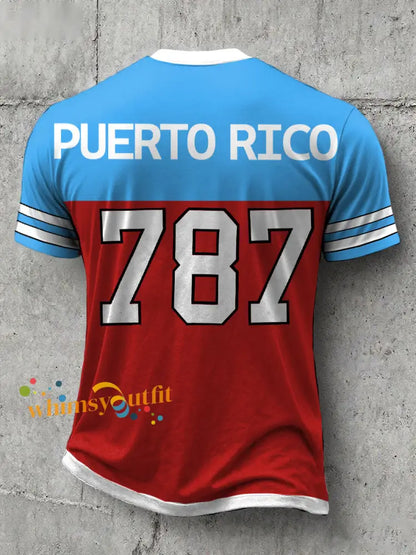 Men’s 787 Bunny Football Music Lover Printed T-shirt